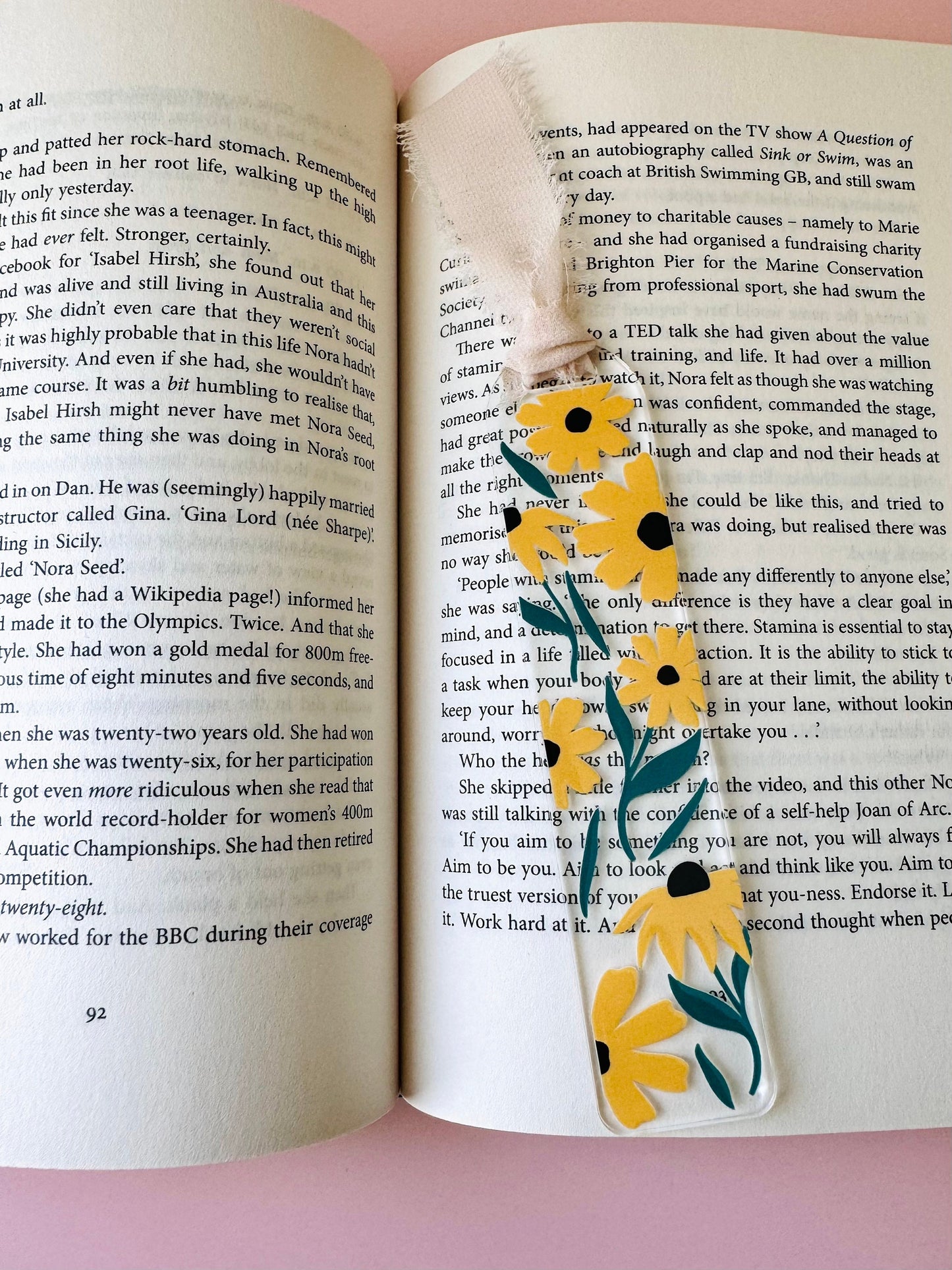 Yellow Flowers Bookmark