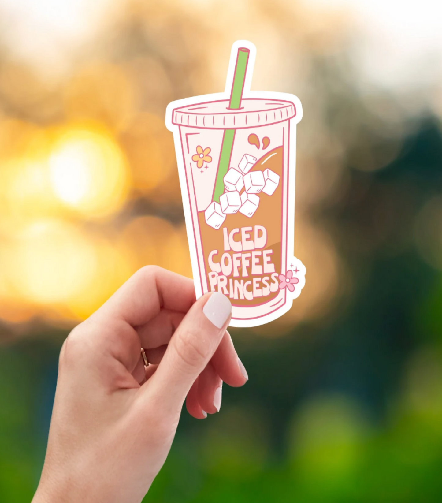 Iced Coffee Princess Sticker