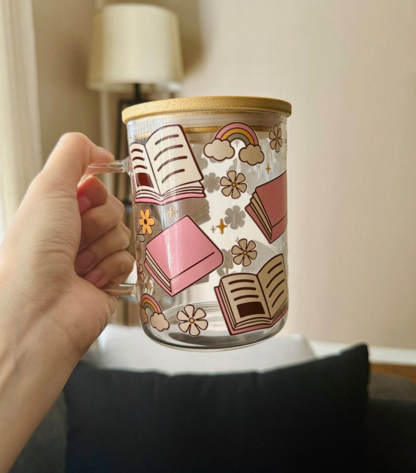 Pink Booklover Cup