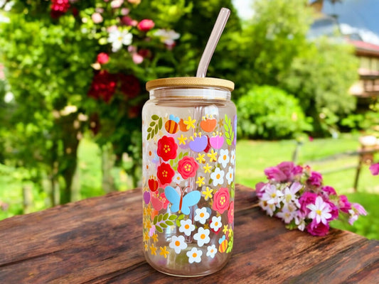 Cottagecore Glass Tumbler