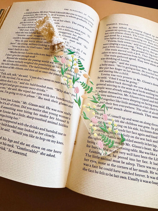 Tulip Floral Bookmark